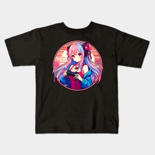 Controller Anime gamer girl Kids T-Shirt